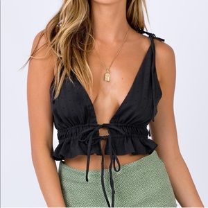 PRINCESS POLLY Grenoble Tie Front Top